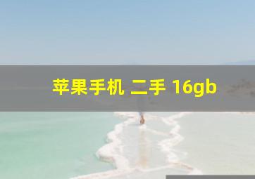 苹果手机 二手 16gb